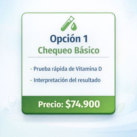 Prueba Rápida Vitamina D + Interpretación de resultados